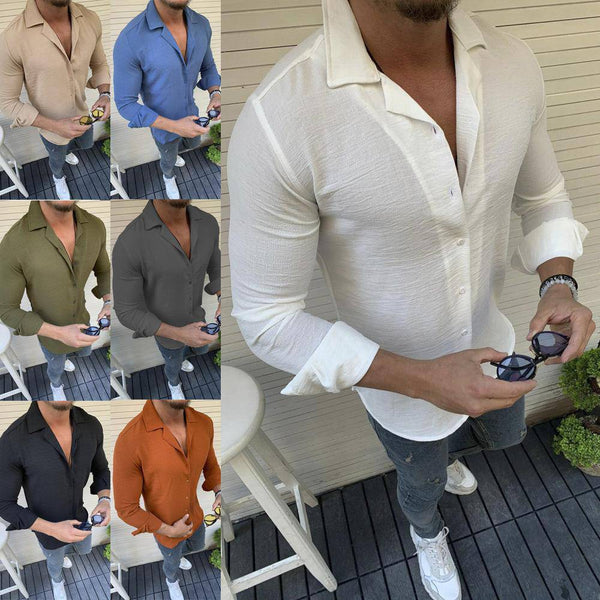 Men's Long Sleeve Business Shirt